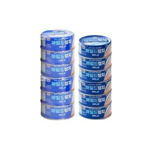 사조 마일드 참치 캔 통조림 (100g 6개 + 85g 6개) 총 12개