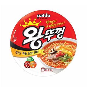 큰컵라면 팔도 왕뚜껑 110g 18개