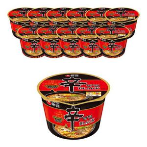 농심 신라면 블랙 사발 101g X 12개