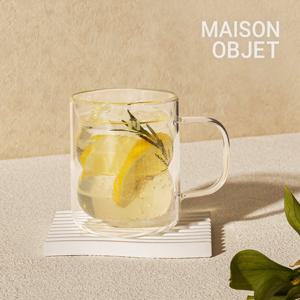 몬즈 더블월 내열유리 이중컵 누볼라 M 330ml 2P