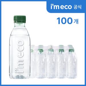 [본사직영/무료배송] 아임에코 가벼운샘 생수 무라벨 330mL 100병