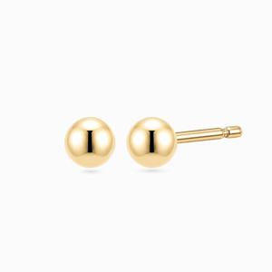 [모아르] 14K 에르디 볼 귀걸이 4mm