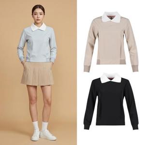 보스케 여성 봄 여름 골프 카라티 뒷버튼 긴팔 티셔츠 LB2604301131