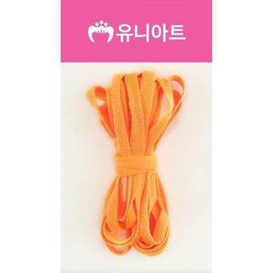 꾸미기재료 형광주황 운동화끈 넓은 평면 신발끈 1000mm