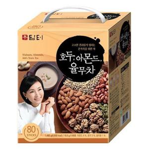 [담터] [무료배송]담터 호두 아몬드 율무차 80T x 4개/1박스