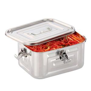키친플라워 스텐 김치통 보관 밀폐용기 5L