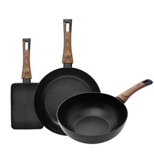 실바트 까리노 IH 인덕션 프라이팬 3종 세트 계란말이팬 18cm +프라이팬 30cm + 궁중팬 30cm