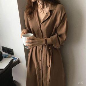 가을원피스 2컬러 여성로브셔츠자켓