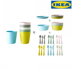 이케아 KALAS 유아식기 풀세트(36pcs)/숟가락+포크+나이프+그릇+접시+머그컵