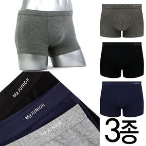 [제이코튼]편한 남자 청소년팬티 남학생팬티 드로즈 순면 3종세트