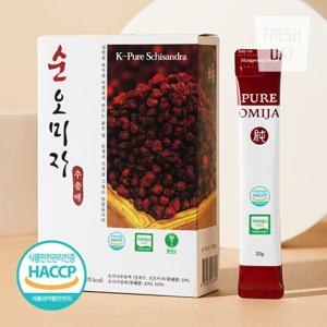 [무설탕] 국내산 100% 문경 명품 순 오미자 추출액 스틱 4박스 (60포×20g)