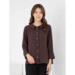 [모슬린]엄마옷 카라 오픈 무지 주름 블라우스 MQG128866 마담 미시 중년여성 빅사이즈 할머니옷 50대 60..