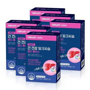 갤러리아_데일리 간 건강 밀크씨슬 골드 플러스 30정 6박스(6개월분)