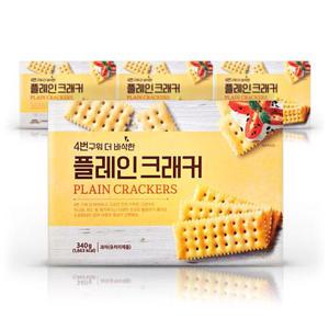파머스 크래커 플레인 4번구운 바삭한 과자340g 4개