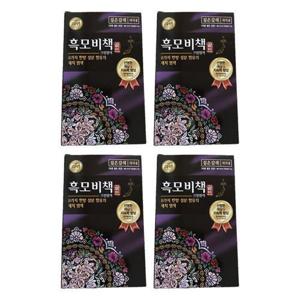 리엔 흑모비책 골드 새치 염색약 짙은갈색 90g 4개