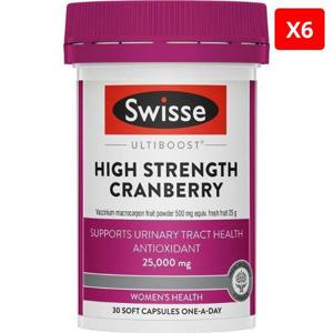 스위스 고함량 크랜베리 25000mg 30캡슐 X6개
