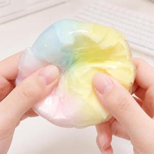 구름솜사탕 왁뿌볼 크런치 말랑이 왁스볼 뿌수기 스퀴시 스트레스볼 해소 (색상랜덤)