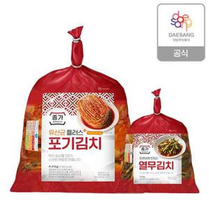 [종가]유산균플러스 포기김치 4.4kg+열무 1.5kg (kt알파 단독