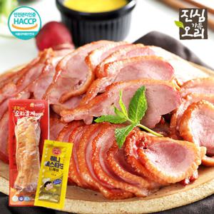 [진심가득오리]유황먹은 훈제오리 300g*8팩(2.4kg)+소스