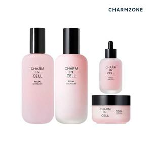 참존 참인셀 리추얼 4종세트(소프너+에멀전+앰플+크림)
