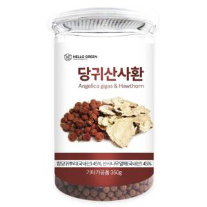[헬로우그린] 국산 참당귀산사환 350g(통) 산사열매 참당귀뿌리