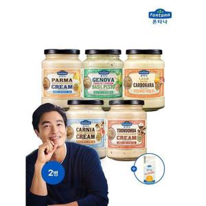 [폰타나]크림 파스타소스 6종 2병 골라담기 + 페투치네면500g 증정