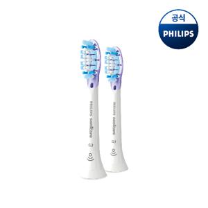 PHILIPS 필립스 소닉케어 G3 프리미엄 잇몸 케어 칫솔모 화이트 2개입 HX9052/14