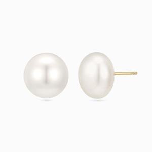 [모아르] 14K 아멜르 담수 진주 귀걸이 10mm
