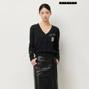 [시슬리]울 블렌드 하트 인타샤 가디건 SAKC07541