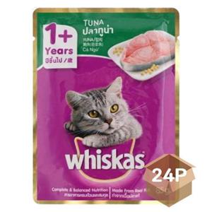 반려묘사료 반려묘 습식 사료 참치 80g 24P 성묘 파우치 주식
