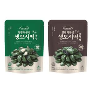 [한국민속촌] 영광떡공방 모시떡(동부 7팩, 검정깨5팩, 팩당 10개입)