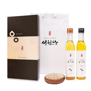 서원당 고소한 들기름 선물세트 4호(참기름 250ml+들기름 250ml)