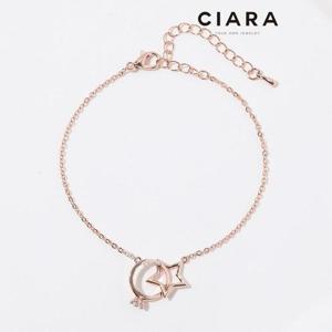 [씨아라]CIARA 14K Vanzago 링앤스타 크로스 팔찌(GoldPlated)