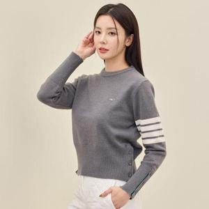 [제이투제이]여성골프웨어 소매라인 방풍 니트