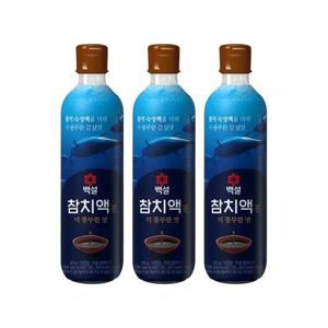 갤러리아_[CJ]백설 참치액 진더풍부한맛 500g x3개