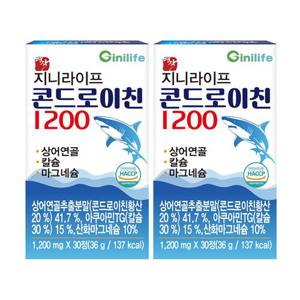 지니라이프 명작 콘드로이친 1200 30정x2개(2개월)