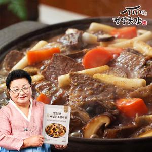 정성곳간 강순의 특 뼈없는 소 갈비 찜 500g 6팩 / 총 3kg