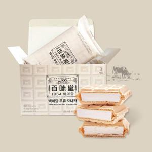 [냉동] 백미당 우유 모나카 아이스크림 140mL x 6개