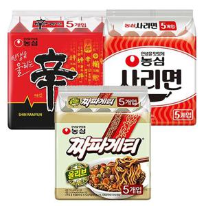 농심 신라면10봉지+짜파게티10봉지+사리면10봉 총30봉
