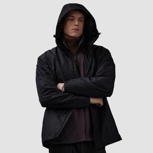 르까프 24FW 남성 아우터 후드 방풍 자켓 블랙