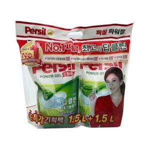 드럼용 액체세제 1.5L 세탁기세제 2p 리필형 세탁젤