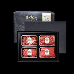 횡성한우 암소1등급 구이정육 세트 1호 (등심400g+채끝400g+불고기400g+국거리400g)