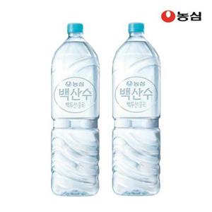[농심] 백산수 무라벨 생수 2L 6개