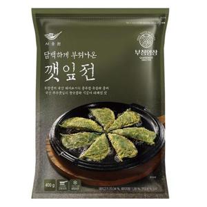사옹원깻잎전  녹두빈대떡 400g x 4 (총1,600g) - 깻잎전 x 4