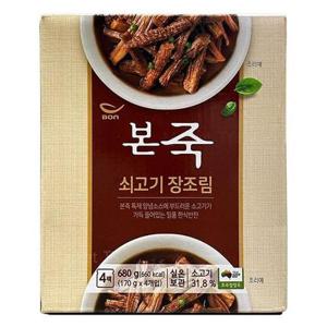 [셀러허브 식품]본죽 쇠고기 장조림 170g x4개