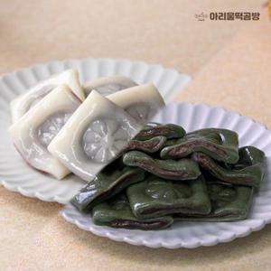 [아리울떡공방][아리울떡공방] 굳지않는 쑥 앙금절편 1kg+백미 앙금절편 1kg.