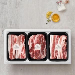 갤러리아_[오늘의돼지] 한돈 선물세트 2호 1.2kg(삼겹살 400g x 2팩+목살 400g