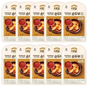 [다담]순두부찌개양념140gX10개/간편 파우치양념