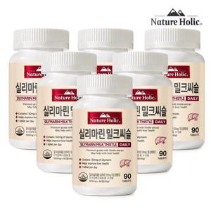 네이처홀릭 실리마린 밀크씨슬 6병 총540정 18개월분