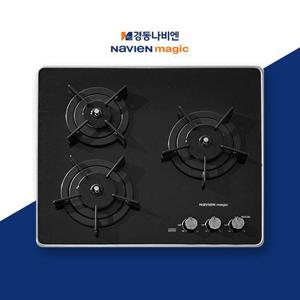 경동나비엔 정품 GRB-6303 빌트인 매립형 도시가스 LNG LPG 3구 가스레인지 쿡탑